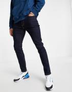 Topman - Skinny-jeans med stretch i rå denim-Blå