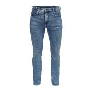 Slim Antique Faded Orinoco Blue Denim Jeans