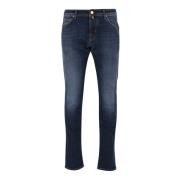 Stretch Cotton Denim Slim Fit Jeans