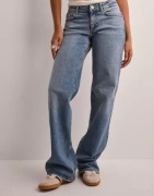 Only - Blå - Onljuicy Lw Wide Leg Dnm REA365 Noo